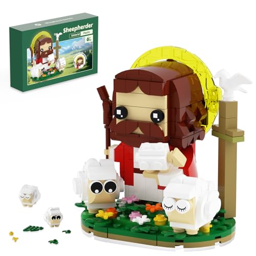 IFAYMOC Jesus Building Block Sets,Holy Bible Building Set,The Shepherd God,Jesus