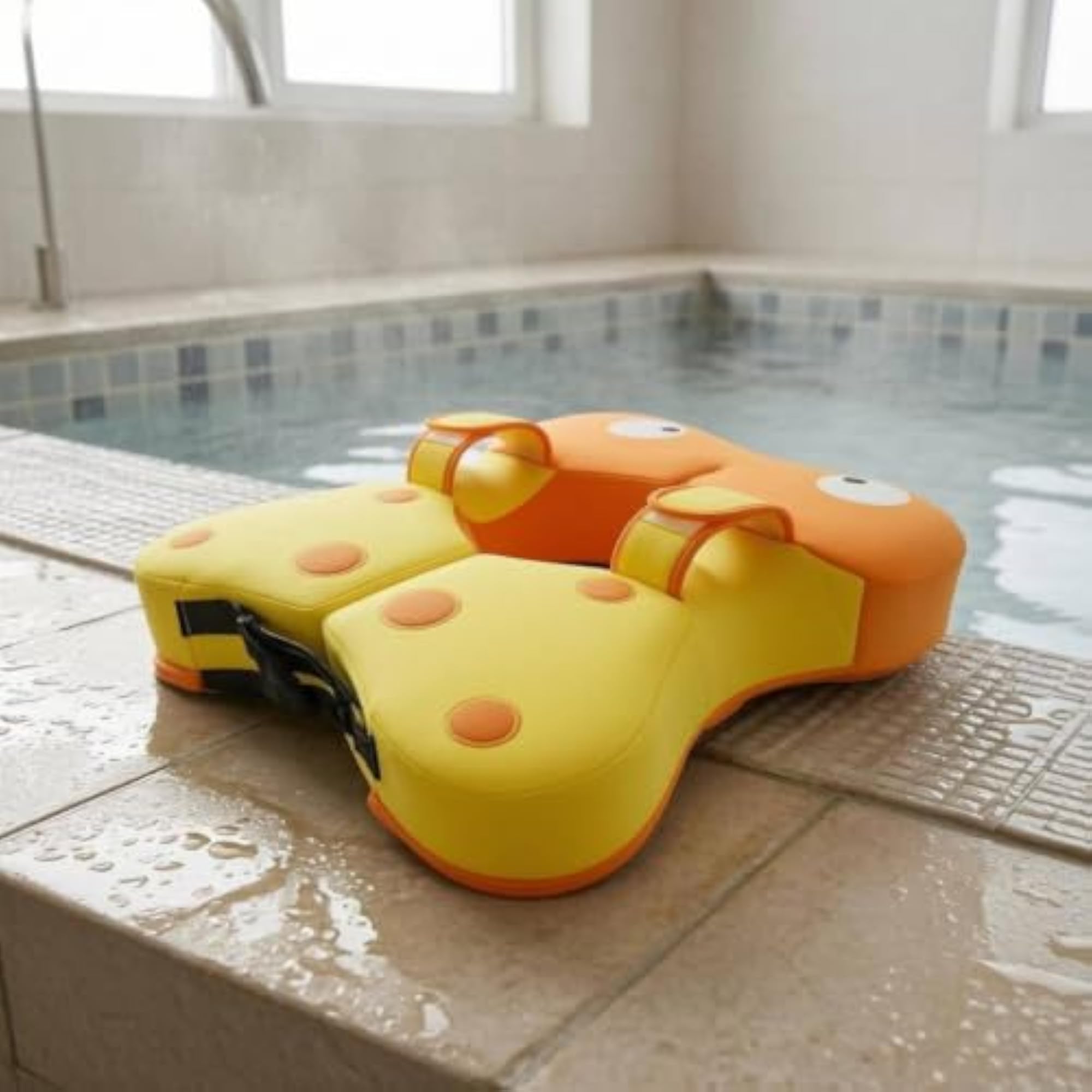 Printed Eyes Axillary Swim Float with Hook-and-Loop Fastening