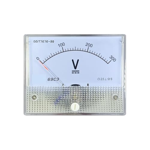 Voltmètre CC 5V pointeur analogique 69c9 encastrable pour tableau électrique