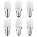 Ampoule LED E14, 15W 20W Remplacement des ampoules halogènes à vis E14, lampe à sel pour hotte de machine à coudre pour réfrigérateur, 230VAC non dimmable 2W 6000K blanc froid 6 pcs