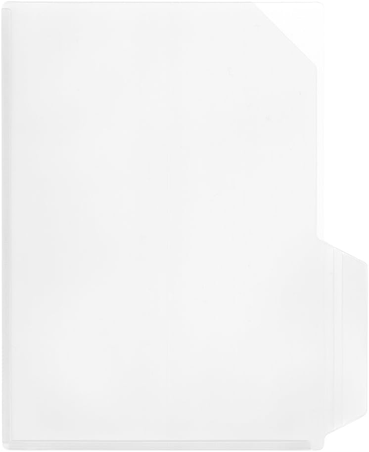 Nakabayashi 67293 Clear File Individual Holder, Standard, 5 Sheets