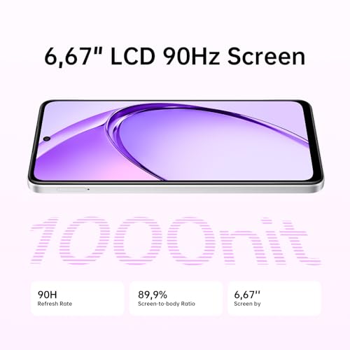 OPPO A40 6+128GB Desbloqueado Smartphone Android, Teléfono Móvil, Pantalla 90Hz 6,67" LCD, SUPERVOOC 45W, Batería 5100mAh, IA Cámara 50MP, Snapdragon 6s 4G Gen1, NFC, Dual SIM, Blanco - Imagen 3