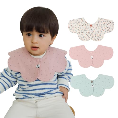 [Konny] Rj[xr[X^C Zbg Baby Bib 360°[O 悾ꂩ zE Vv ̎q j̎q xr[R[f oYj  v[g 3-9(Red Berry, Pink Gray Dot, Mint C