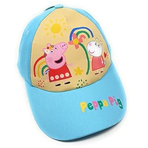 Peppa-Pig Casquette Enfant Fille Rose et Bleu de 3 à 9 Ans