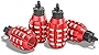 Aluminum Valve Stem Caps, 4 Pcs Creative Styling Car Wheel Tire Valve Caps for Car Truck Motorcycle Bike (Red)