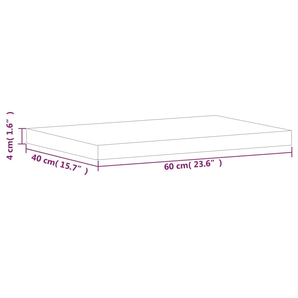 SKM Schneidebrett 60x40x4 cm Massivholz Buche,Heim & Garten,Küche & Esszimmer,Küchenhelfer & -utensilien,Schneidebretter,Braun,7.52KG,3188902