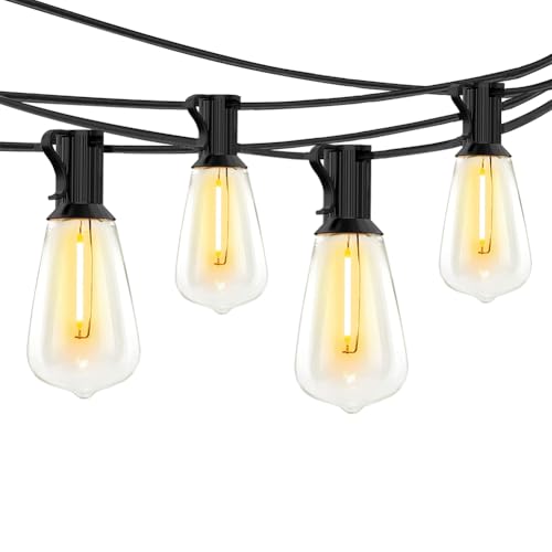 Kexpery - Luces solares al aire libre, guirnalda luminosa irrompible, 8 modos de iluminación para jardín, patio y fiesta