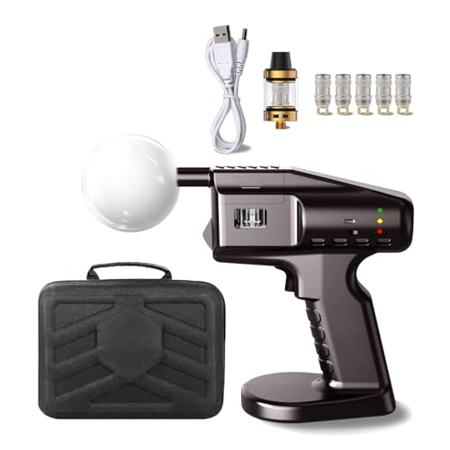 Pistola de humo de burbujas de cóctel de mano, pistola de burbujas ahumadas de mano, kit de ahumador de cóctel, pistola de sabor, infusor de humo portátil para cócteles con clase, cócteles infundidos