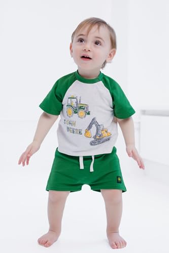 Image of John Deere Boys' 2-Piece T-Shirt and Shorts Set for Baby & Kids