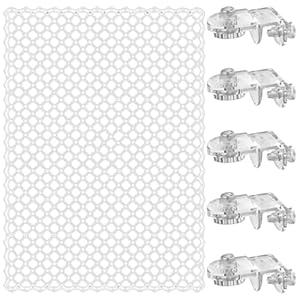 Laikoutd Klare Aquariumabdeckung mit 5 Halterungen