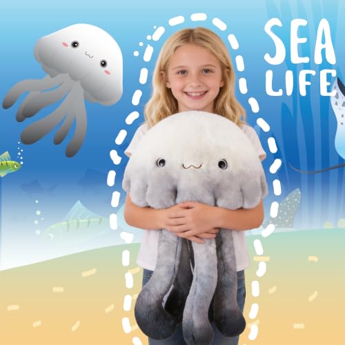 Image of Niuniu Daddy Weighted Stuffed Animal, 20 in 3.3 lb Jellyfish Plush for Kids