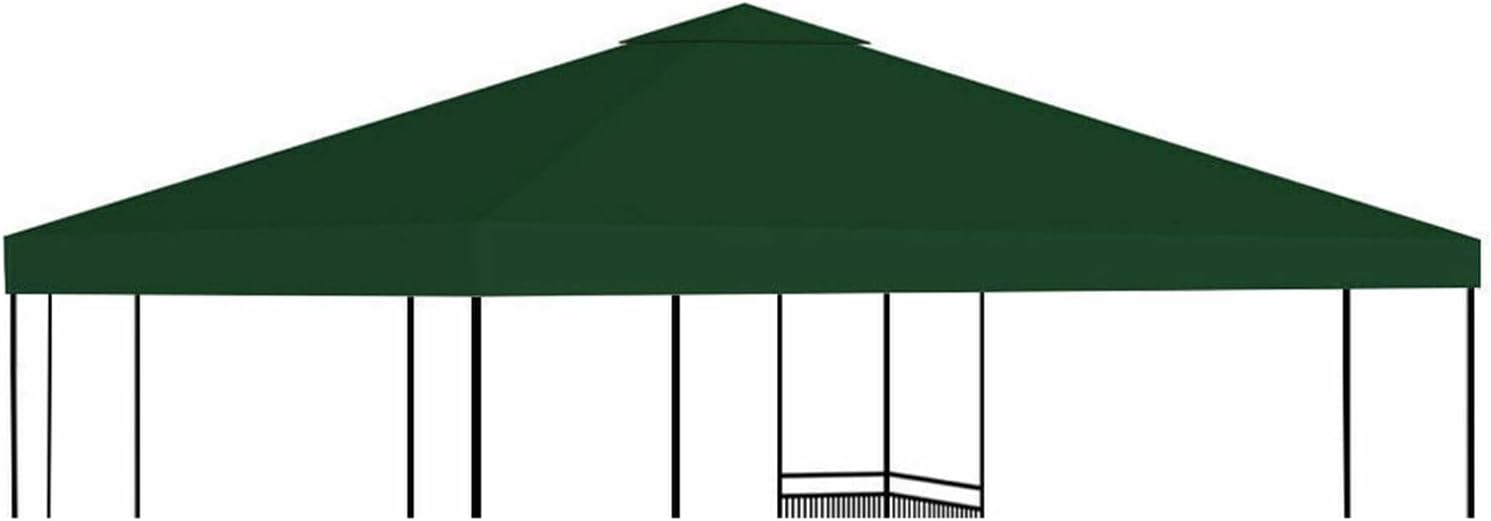 Gazebo Canopy Top 10'X10' 300D Oxford Replacement Patio Pavilion Cover Sunshade Single Tier - Waterproof Canvas Gazebo for Patio Garden Outdoor Grill Shelter Straight Edge Coffee