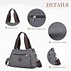 DIRRONA Canvas Tasche Damen – Vintage Handtasche Damen, Große Umhängetasche mit Mehreren Fächern, Verstellbare Schultergurte, Casual Schultertasche für Reise, Arbeit, Alltag & Diebstahlschutz #3