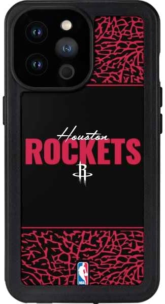 Skinit Waterproof Phone Case Compatible with iPhone 14 Pro Max - Officially Licensed NBA Houston Rockets Elephant Print Design