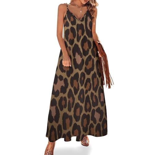 Robe longue femme léopard parfaite pour vos vacances d'été à la plage