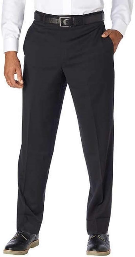 Kirkland Signature Flat Front Men's Wool Dress Pants 38 x 30 Black