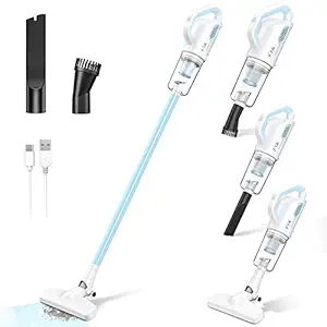 FYA IGADG- MAKING LIFE SIMPLE 6000pa Powerful Portable Handheld Cordless Wireless Vacuum Cleaner for Car and Home | Dual Battery - 3000 mAH | Charge with USB | Rechargeable (Mini - Heavy Duty) white