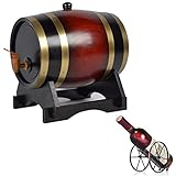 Los barriles de whisky de madera maciza pequeño y exquisito, integrado en la mayoría de los temas decorativos para el hogar y combinar estantes de madera sin terminar.