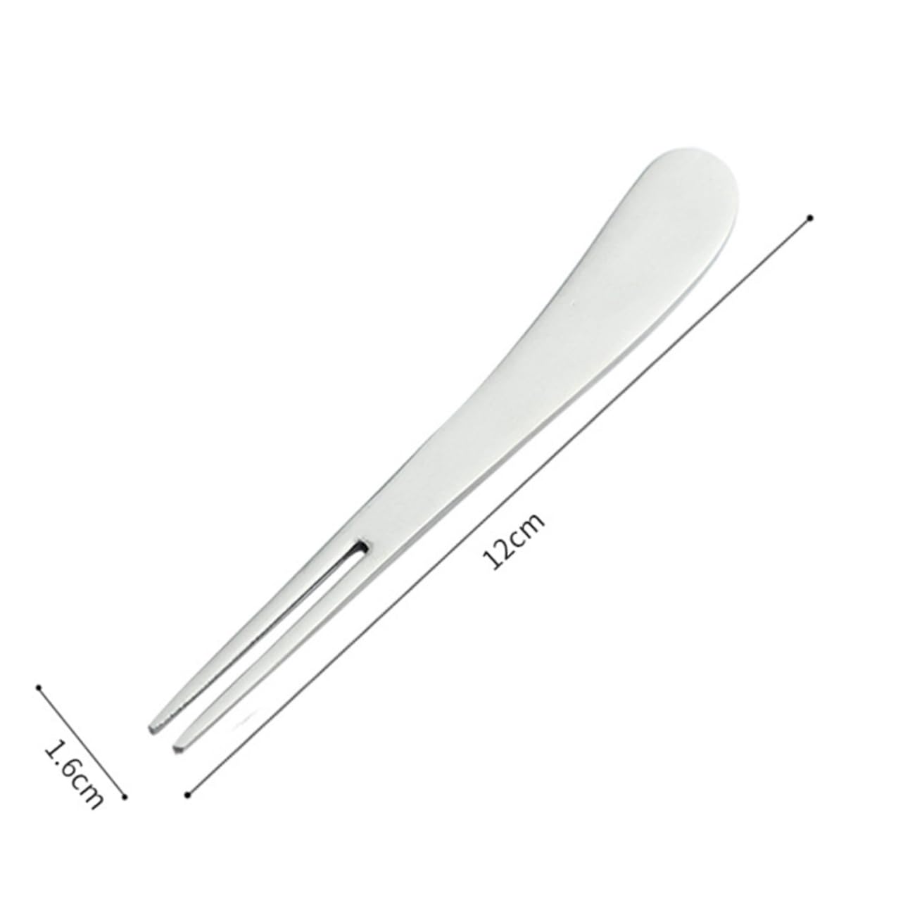 MUCKLILY 3PCS Stainless Steel Fruit Forks Dual Prong Dessert Picks for Parties Stylish Appetizer Utensils for Hotel Ktv and Summer Gatherings