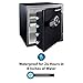 SentrySafe Fireproof and Waterproof Black Steel Home Safe with Dial Combination Lock for Cash, or Documents, 1.23 Cubic Feet, 17.8 x 16.3 x 19.3 x Inches, SFW123CU
