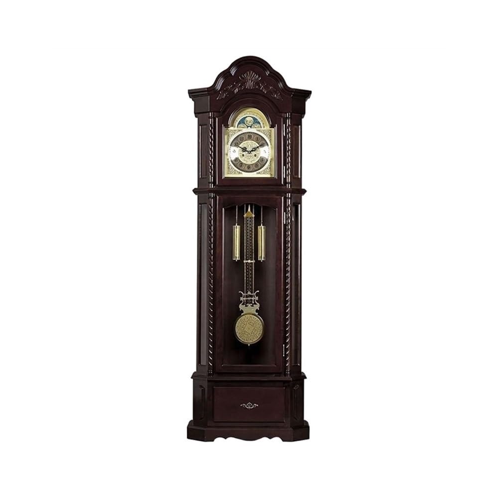 XYJIAOU2026 Grandfather Clock Retro Wooden Grandfather Clock Chinese Style