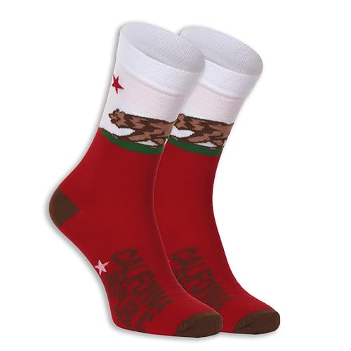 Calcetines de California talla 9-12 con estampado temático estatal en tamaño grande