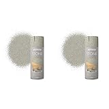 Rust-Oleum AE0070004E8 400ml Stone Spray Paint - Pebble (Pack of 2)