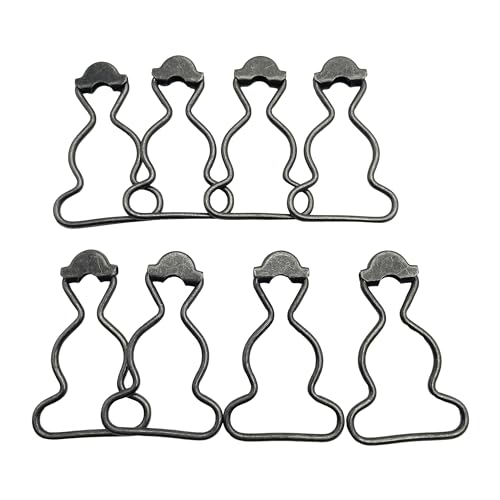 CYATHAGOR 20 hebillas de peto con tirantes, parte inferior de 1 pulgada de ancho, para coser mamelucos, bricolaje, Negro metálico, 25 mm