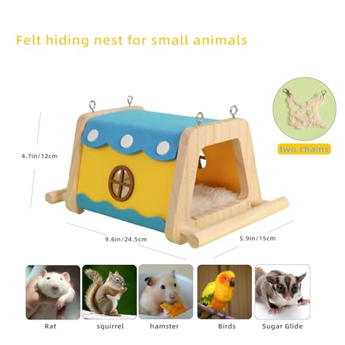 HardcorePet Rede para animais de estimação, adequada para pendurar e pisar, rede de feltro removível