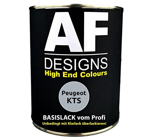 Vernice per auto, 250 ml, per Peugeot KTS Gris Cool Silver metallizzato, pronta all'uso