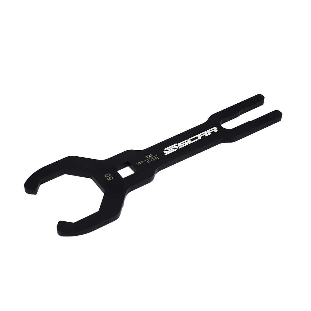 SCAR SHOWA Fork Top Cap Wrench Tool Compatible with HONDA CRF 250 450 CRF250R CRF450R CRFX CRF-L 04-22 KAWASAKI KX250F KX450F KX450X 06-22 OHLINS SUZUKI RM RMZ 125 250 450 RM-Z RM-Z250 RM-Z450 05-21