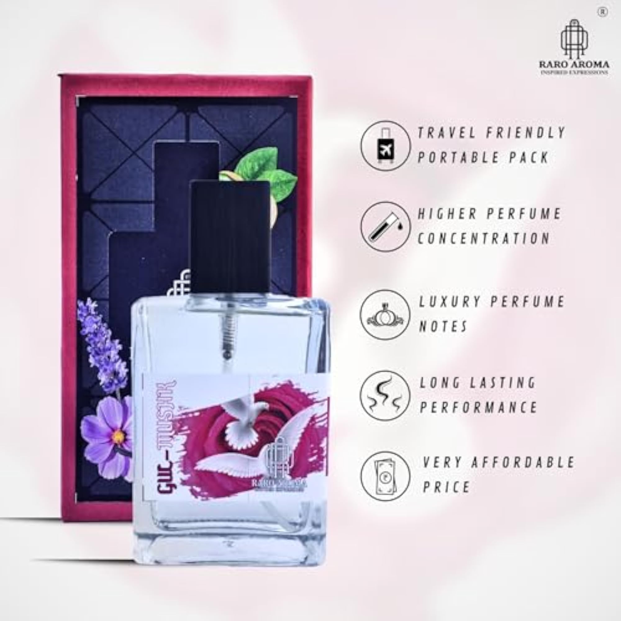 Designer Inspired Rose Musk Eau De Parfum 100ml, Premium Luxury