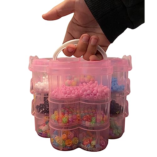 Maleta de Miçangas Pingentes Letras Contas Entremeios + de 2500pçs Para Montar Pulseira Colar Bijute