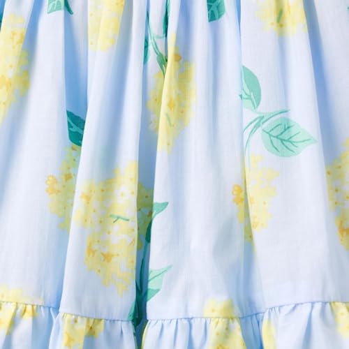 Janie and Jack Girls Windowpane Floral Dress (Toddler/Little Big Kids)3