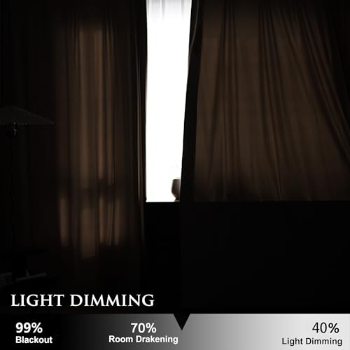 PONY DANCE Blackout Velvet Curtains - 1 Pair of Thermal Blackout Curtains Elegant Home Decor Window Treatment for Living Room/Bedroom, Eyelet Curtains 52x84 Inch, Champagne - Image 9