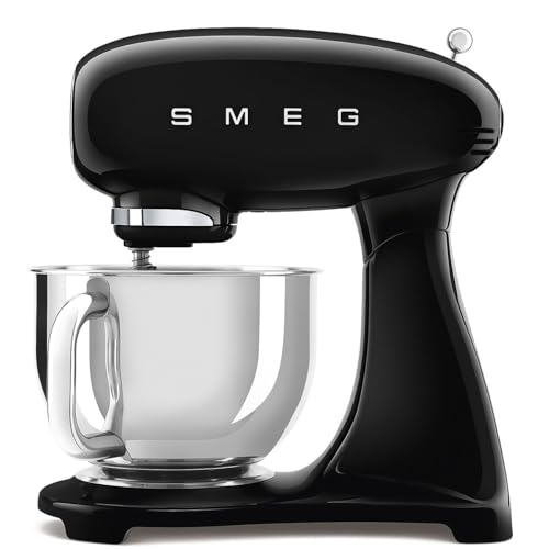 SMEG SMF05AZUL - Robot pastelero 4,8 l 1000 W, color negro