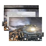 Cómodo de usar y portátil: adecuado para guardar tus pequeños suministros en este estuche con cremallera de 3 anillos, como guardar tus bolígrafos escolares, lápices, subrayadores y proveedores.