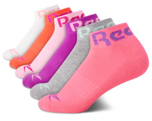Chaussettes de sport Reebok rose fille avec amorti et maintien de la voûte