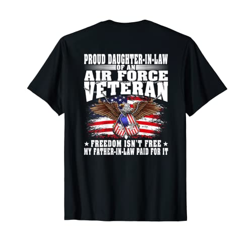 Proud Daughter-In-Law Of Air Force Veteran - Military Family T-Shirt