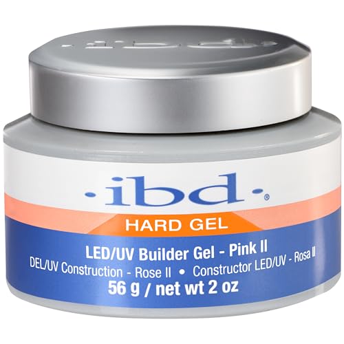 IBD Hard Gel LED/UV, Builder Gel, Pink II, 2 oz