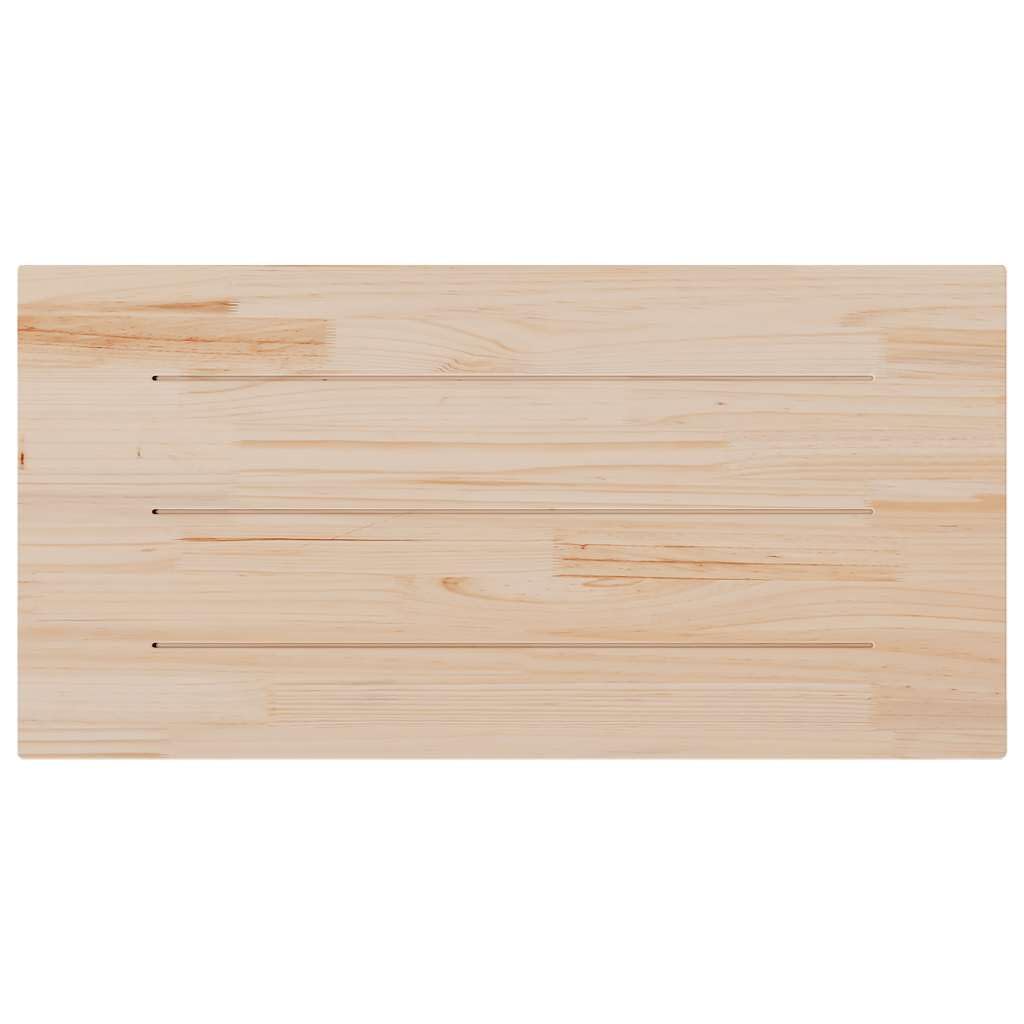 vidaXL Tablero de Mesa Rectangular Madera Maciza de Pino 100x50x2,5 cm, Superficie de Mesa, Tablero de Mesa de Madera Maciza, Tablero de Mesa de Comedor
