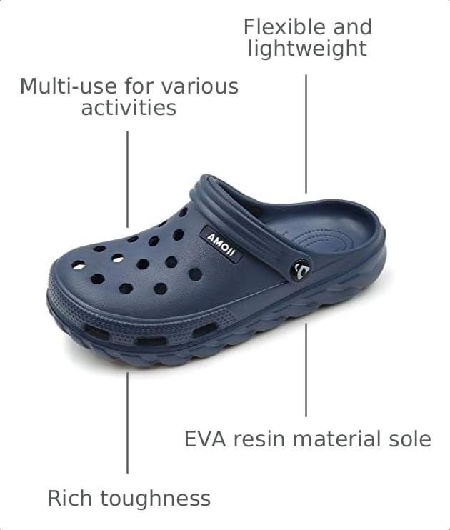 Image of Amoji Unisex Garden Clogs Gardening Shoes AA1521