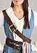 Disney Pirates of the Caribbean Jack Sparrow Women's Halloween Costume | Adult Swashbuckler Captain Outfit Medium