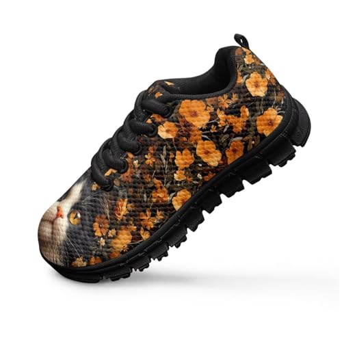 Yzaoxia Axolotl Shoes for Girls Athletic Running Shoes for Kids Sport Footwear Lace Up Mesh Trainers Size 11-Size 54