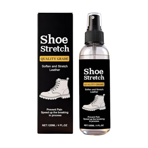 Spray de estiramiento para botas – 120 ml de líquido de expansión suavizante, fórmula profesional para aliviar el calzado, tratamiento Comfort Fit, solución de cuidado de zapatos de penetración rápida
