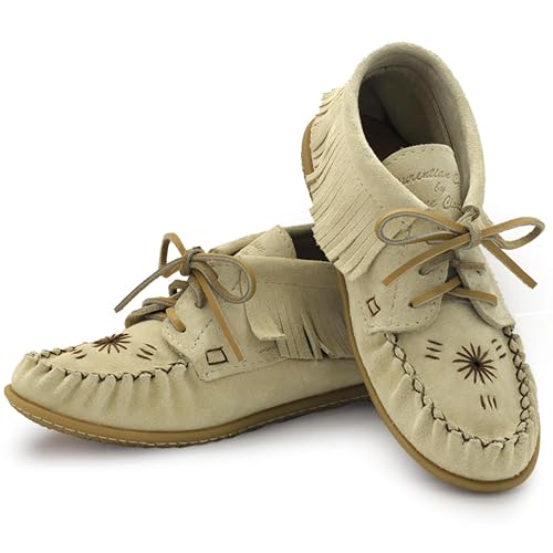 Image of Laurentian Chief Moccasins Women Ankle Boot - Stylish Ankle Boots with Inca Embroidery, Comfortable Insole, Durable Rubber Sole, Made in Canada