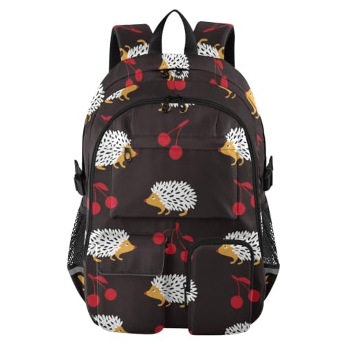 Mochila de viaje grande con base reforzada Cherry Black de alta carga