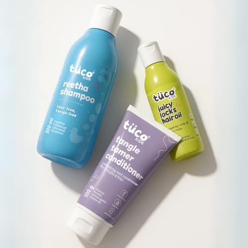 Image of Tuco Kids Super Saver Ultimate Haircare Pack of 3 | Shampoo 300ml | Conditioner 100ml | Hair Oil 100ml | SLS & Paraben Free