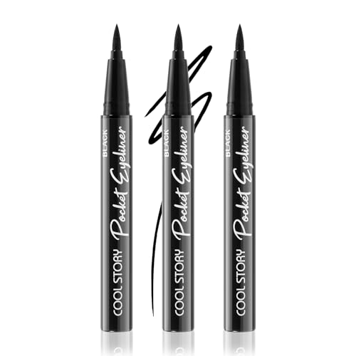 Set de 3 delineadores líquidos waterproof negro y marrón miniatura 1