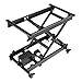 VEVOR Electric Lift Table, 330 lbs Capacity Single Scissor Lift Table, 8-28 in Height Adjustable Lifting Platform, Coffee Table Lift with 4 Wheels, for Material Handling and Transportation, Black